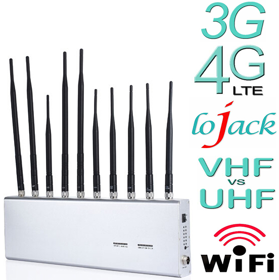 10 Antennas 12W Desktop WiFi Bluetooth LoJack UHF VHF GPS 3G 4G Mobile ...